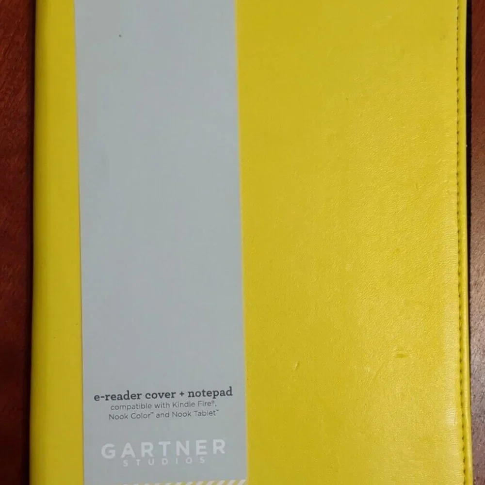 Gartner Studios Yellow Kindle, Nook Travel Tablet e-reader Cover + Bonus Notepad